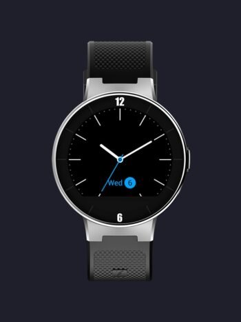 Black Dial Leather Strap